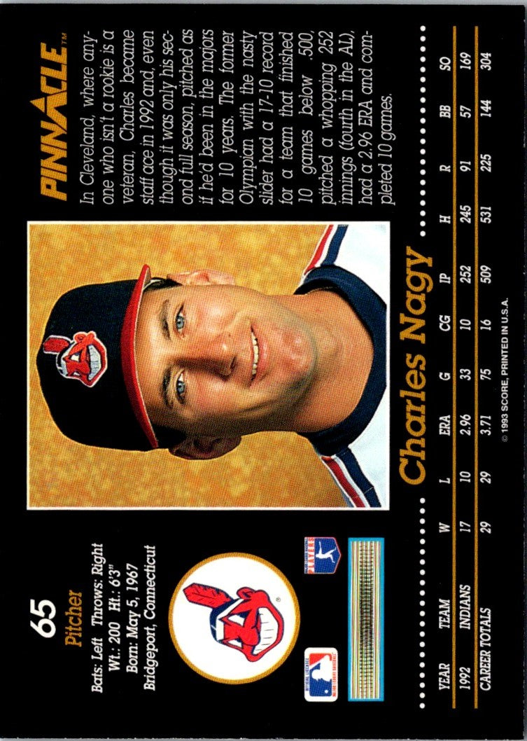 1993 Pinnacle Charles Nagy