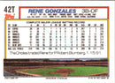 1992 Topps Traded Rene Gonzales