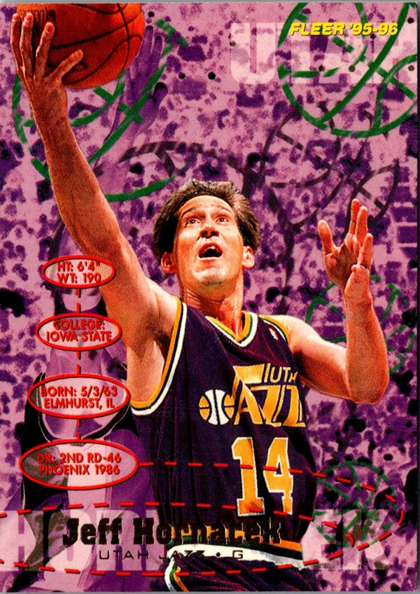 1995 Fleer European Jeff Hornacek #186