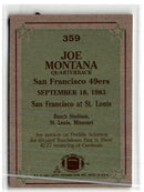 1984 Topps Joe Montana