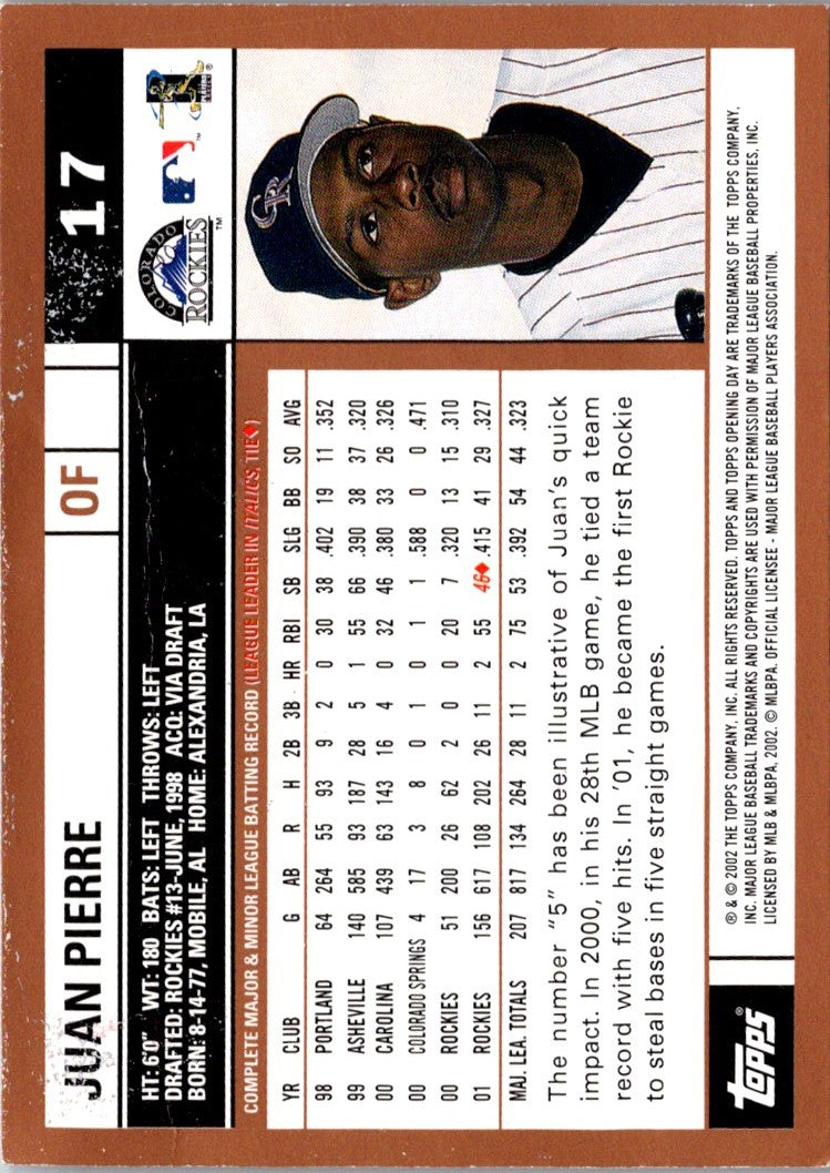 2003 Topps Total Juan Pierre