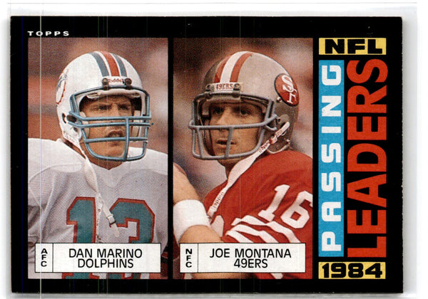 1985 Topps Dan Marino/Joe Montana #192