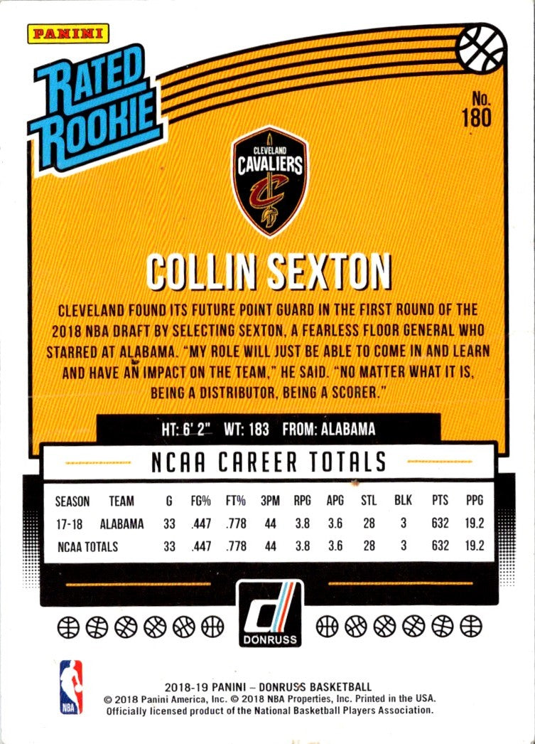 2018 Donruss Collin Sexton