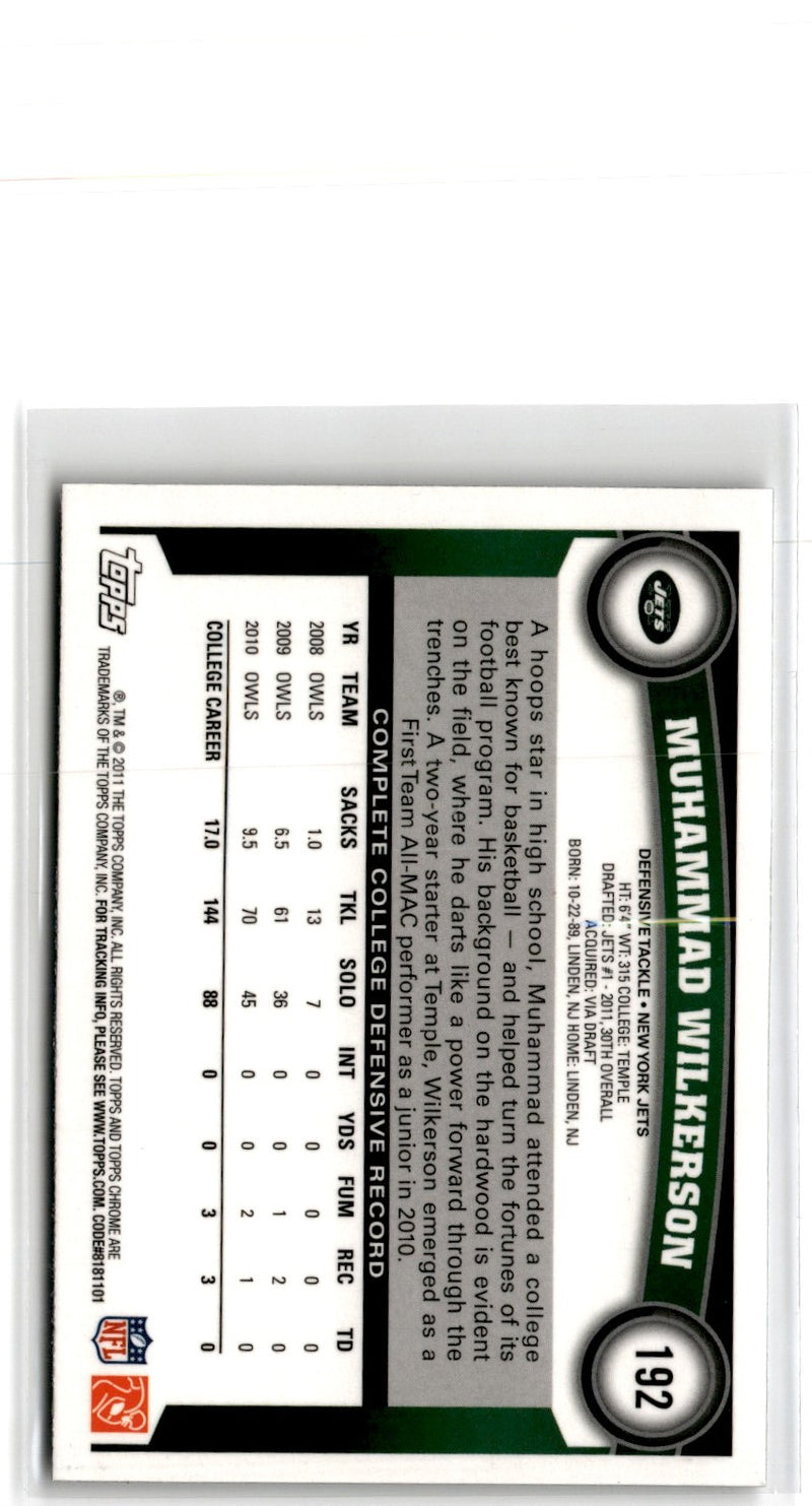 2011 Topps Chrome Muhammad Wilkerson