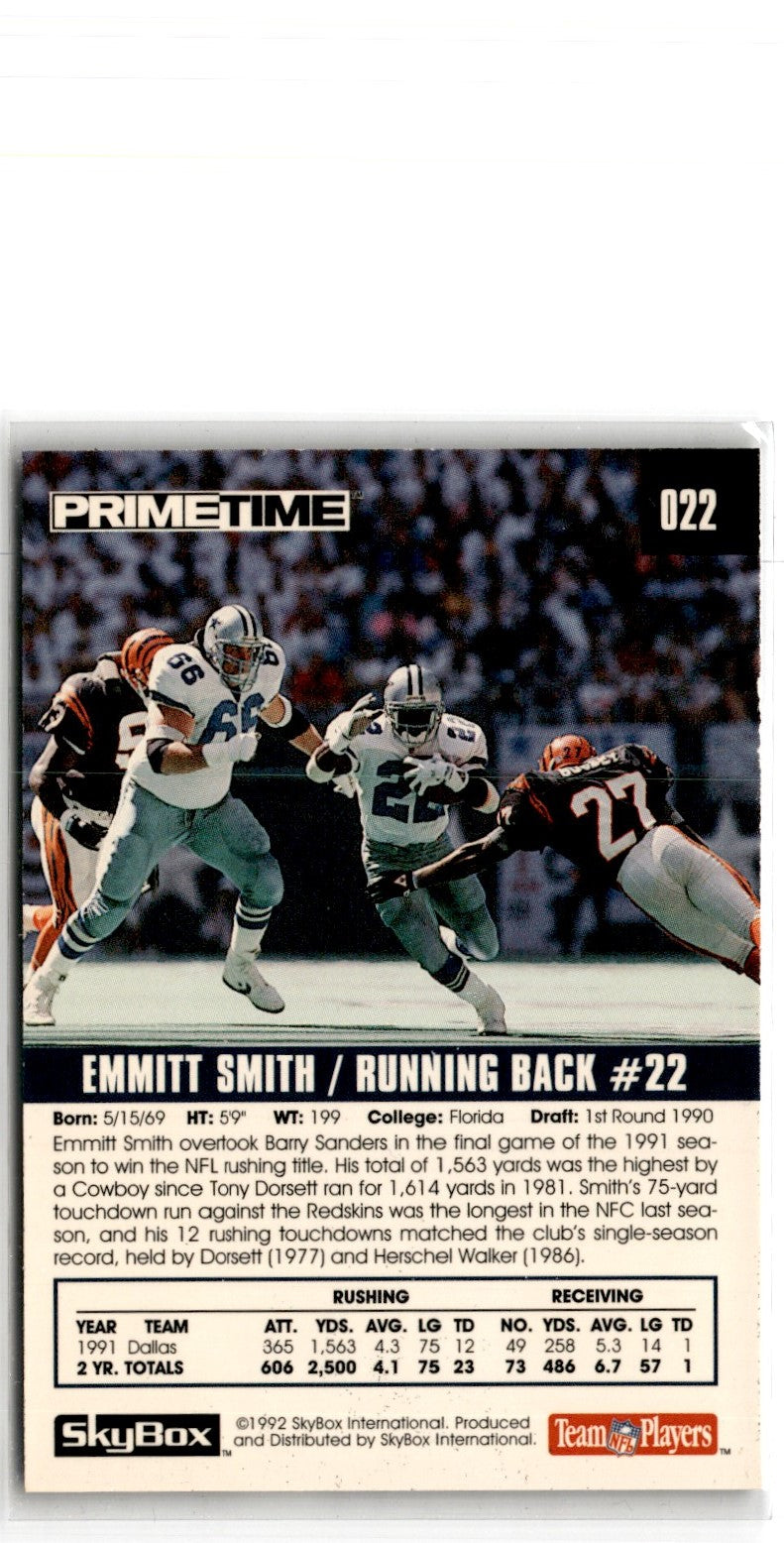 1992 SkyBox Primetime Emmitt Smith