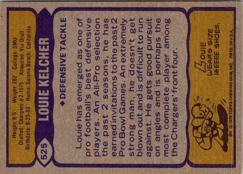 1979 Topps Louie Kelcher