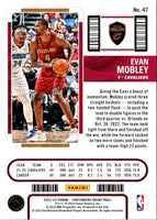 2022 Panini Contenders Season Ticket Evan Mobley #47