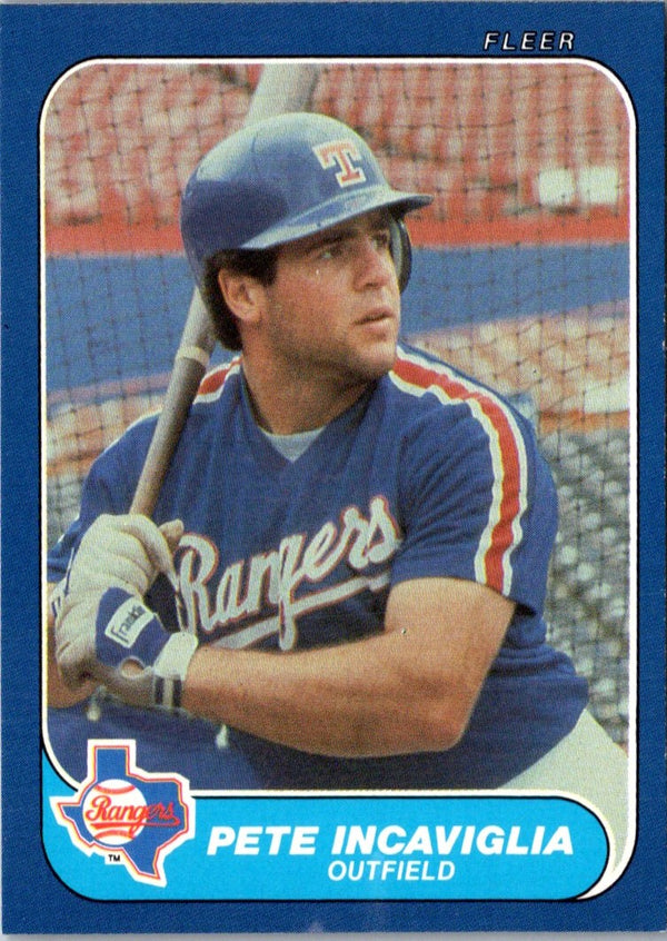 1986 Fleer Update Pete Incaviglia #U-53