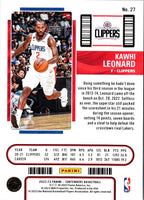 2022 Panini Contenders Season Ticket Kawhi Leonard #27