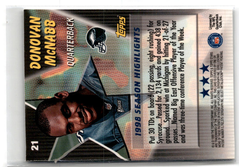 1999 Topps Stars Donovan McNabb