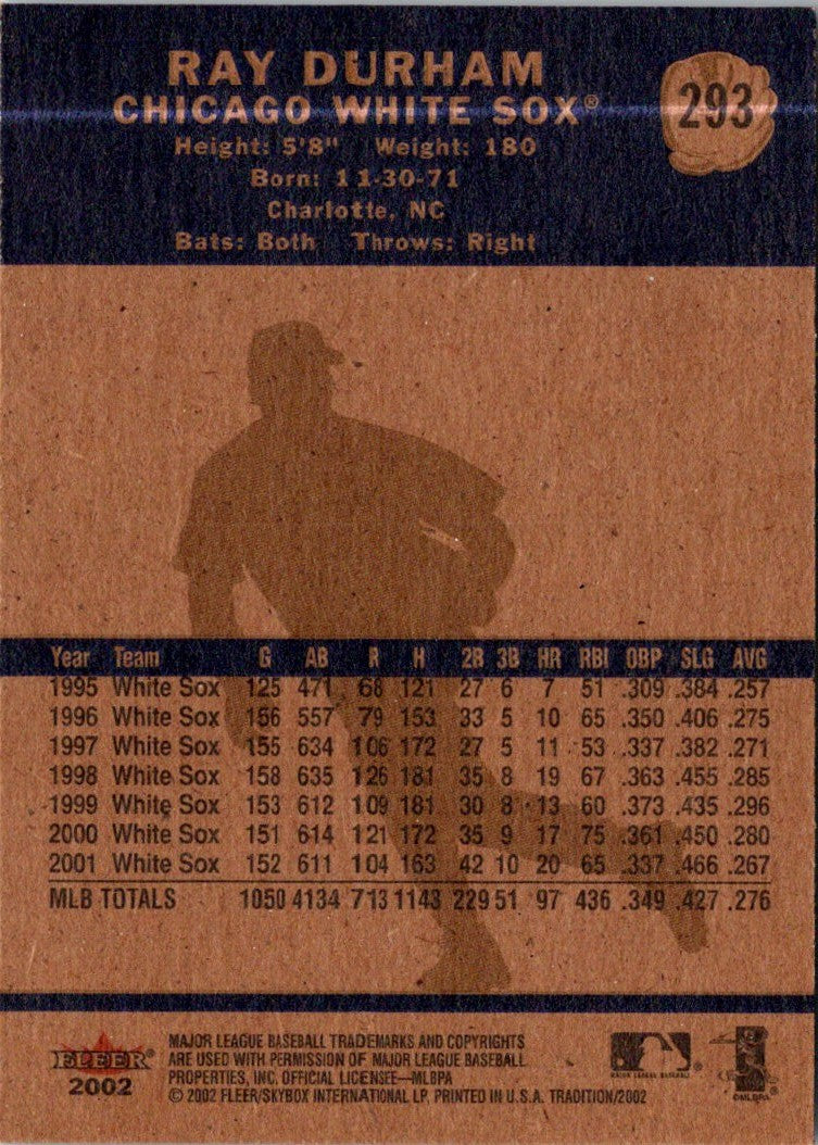 2002 Fleer Tradition Ray Durham