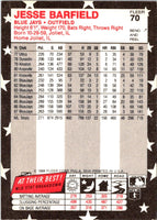 1988 Fleer Star Stickers Jesse Barfield #70