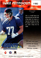 1999 Collector's Edge Fury Millennium Collection Blue Luke Petitgout #190