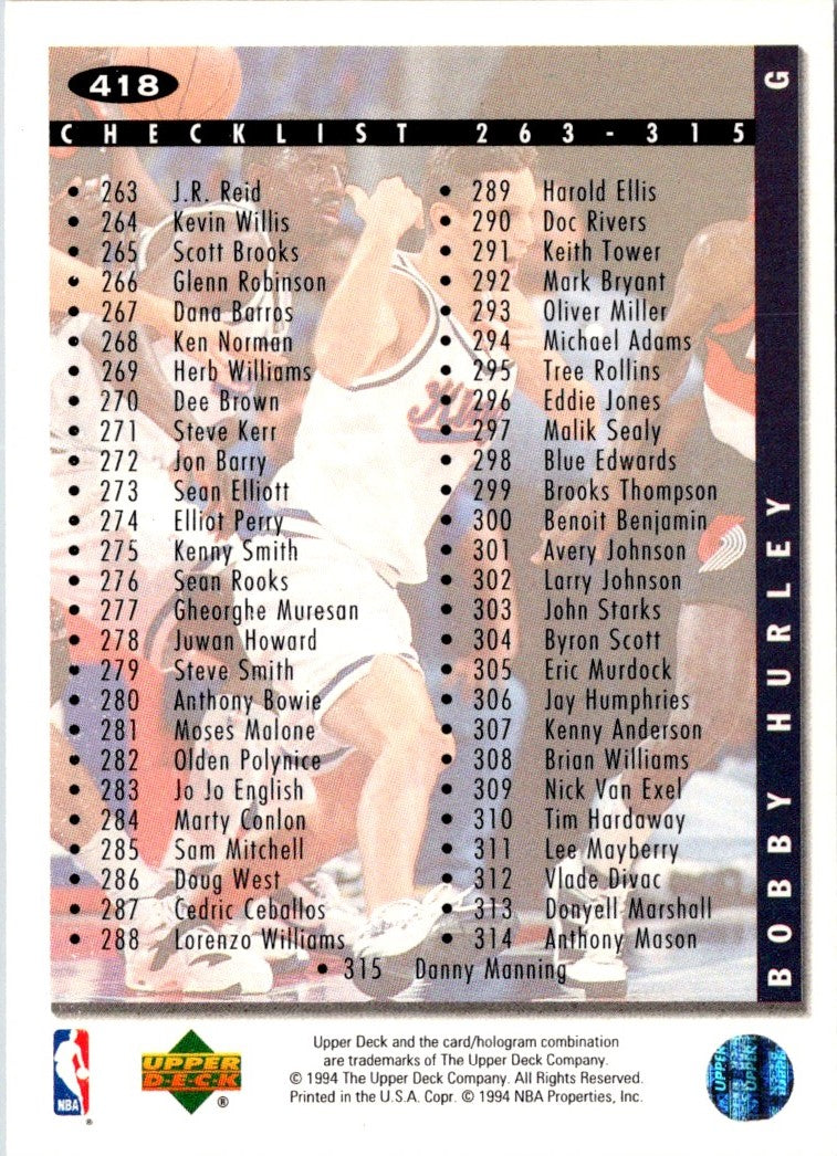 1994 Collector's Choice Bobby Hurley