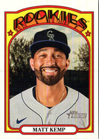 2021 Topps Heritage Red Matt Kemp #348