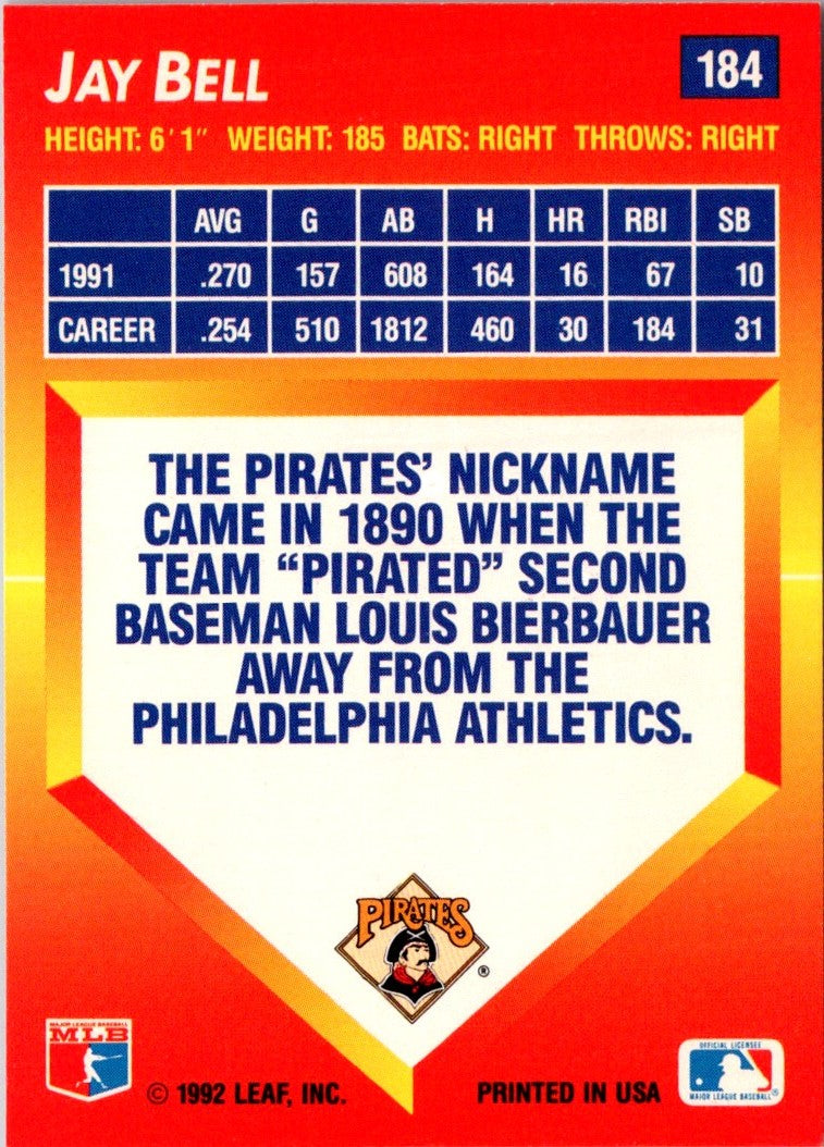 1992 Triple Play Jay Bell