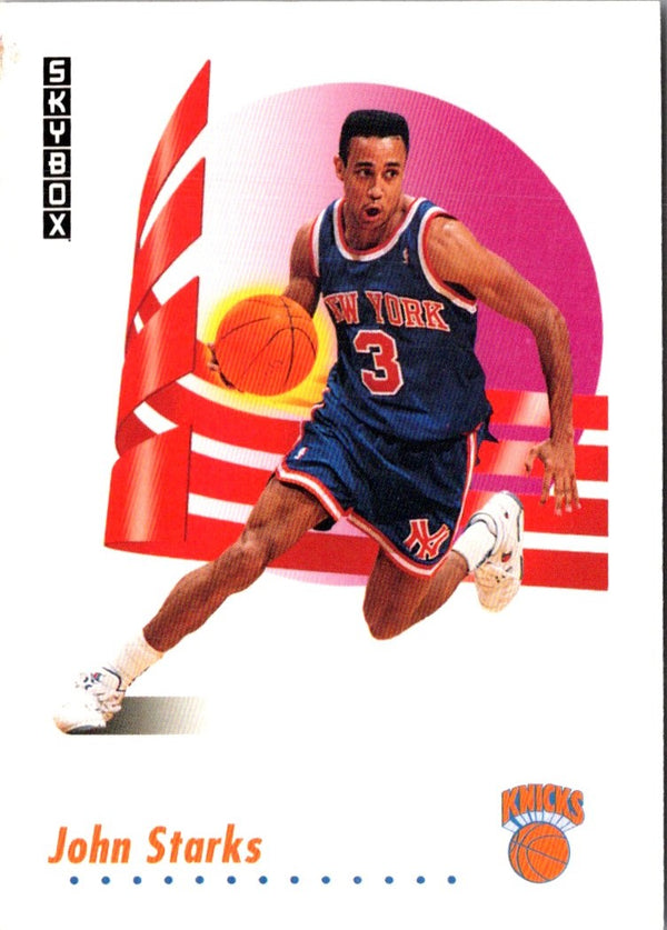 1991 SkyBox John Starks #194 Rookie