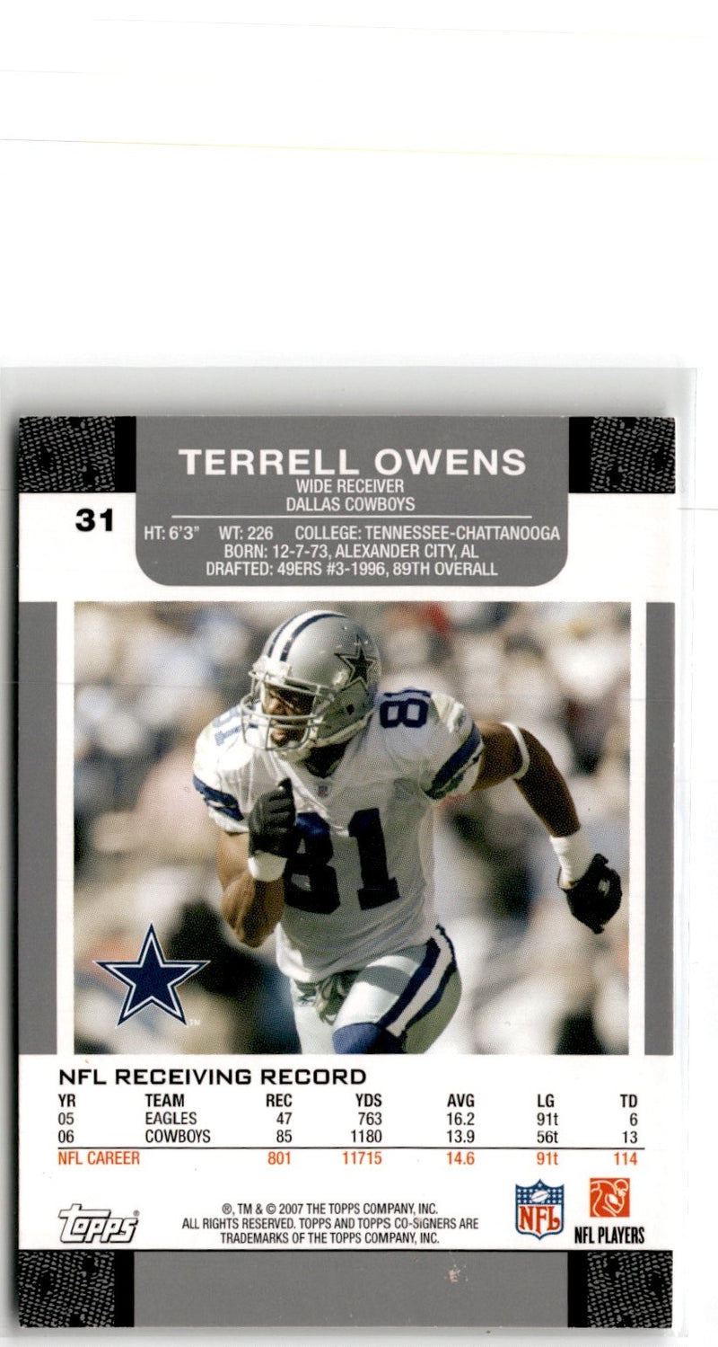 2007 Topps Co-Signers Terrell Owens