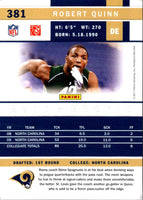 2011 Score Scorecard Robert Quinn #381
