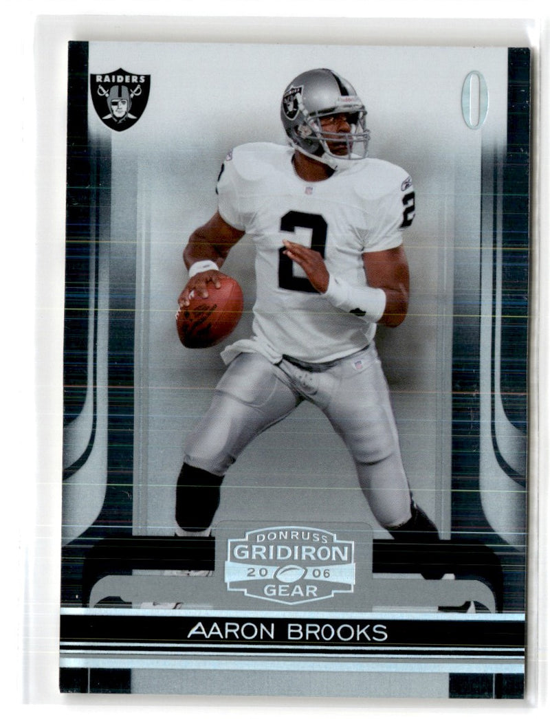 2006 Donruss Gridiron Gear Silver Holofoil X's Aaron Brooks