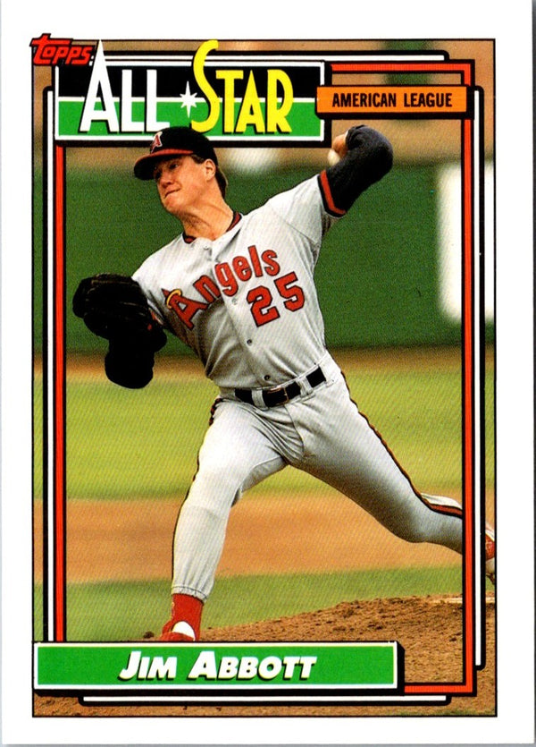 1992 Topps Jim Abbott #406