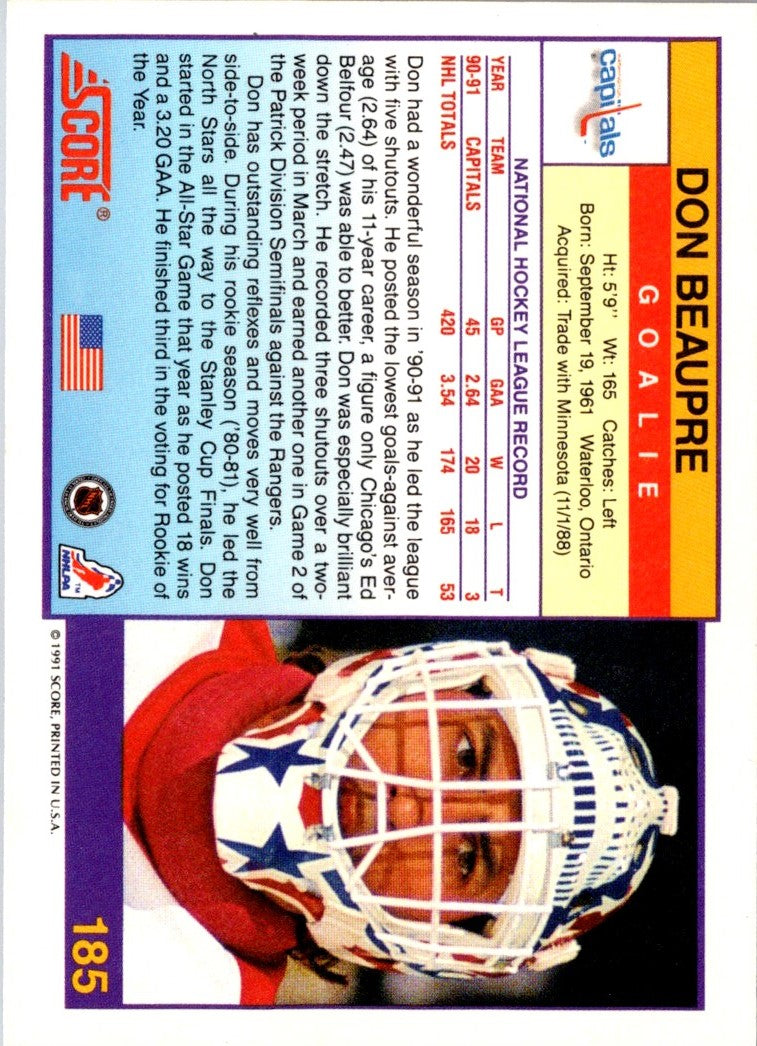 1991 Score Don Beaupre