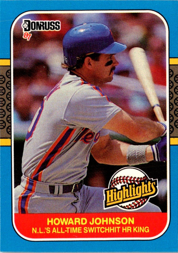 1987 Donruss Highlights Howard Johnson #43