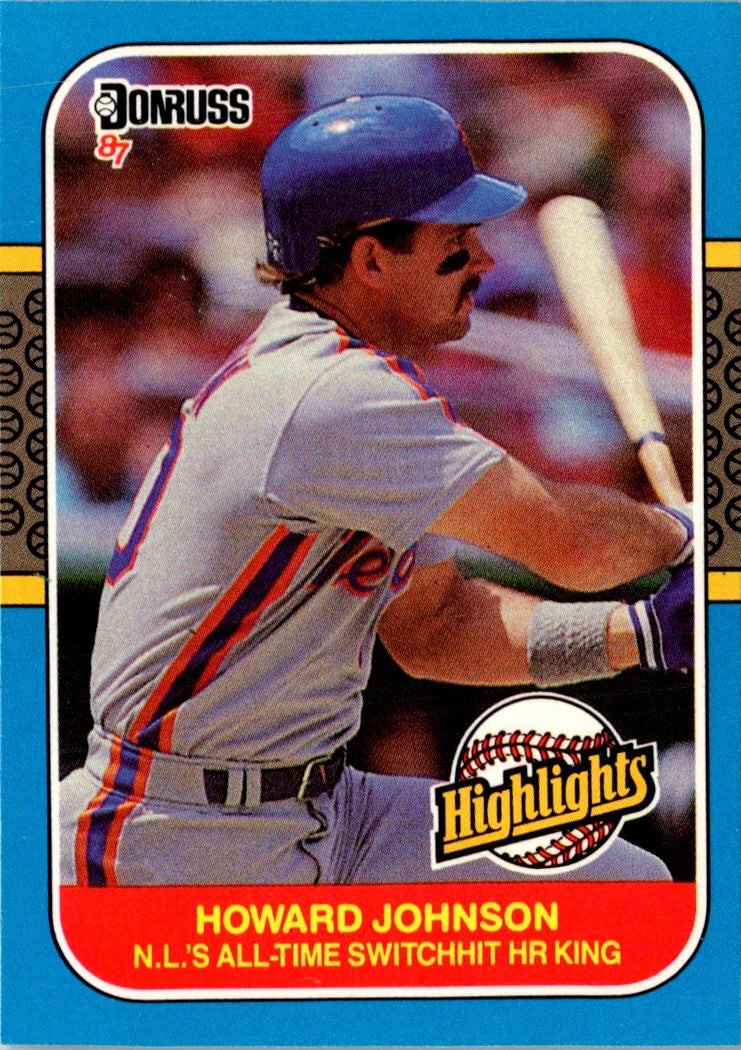 1987 Donruss Highlights Howard Johnson