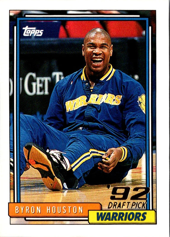 1992 Topps Byron Houston #338 Rookie