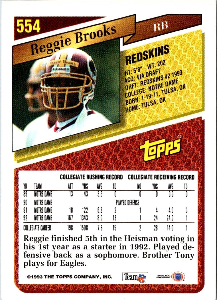 1993 Topps Reggie Brooks