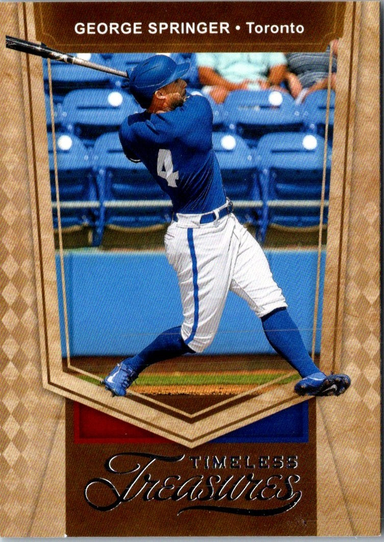 2021 Panini Chronicles Timeless Treasures George Springer