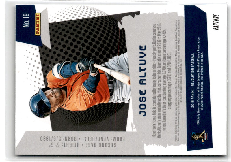 2018 Panini Chronicles Revolution Jose Altuve