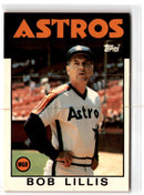 1986 Topps Tiffany Bob Lillis