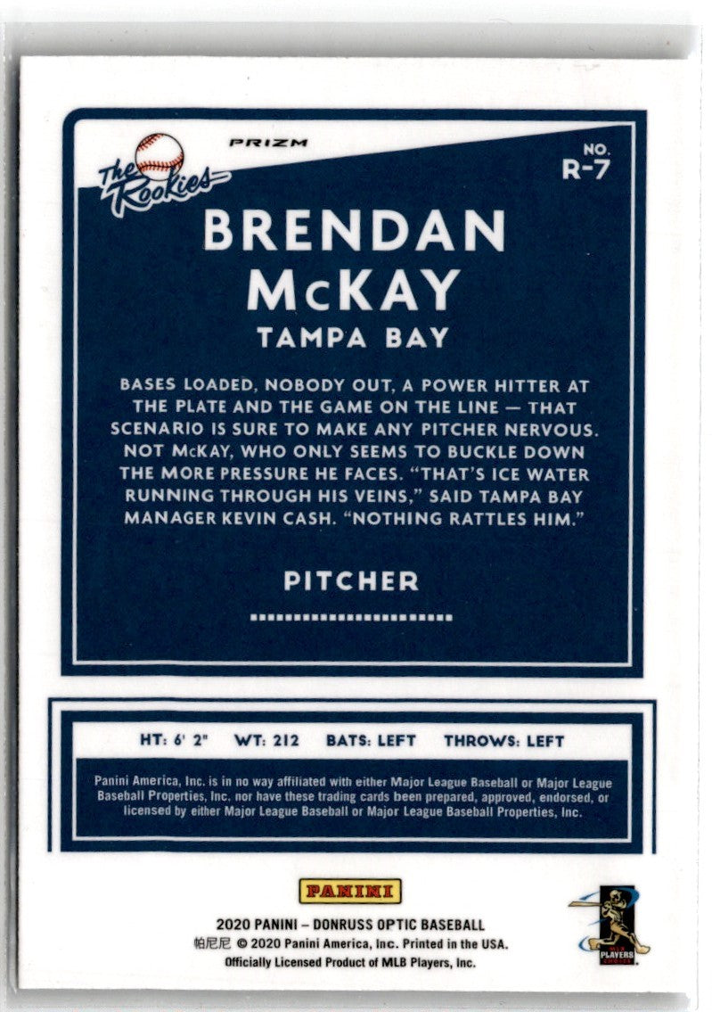 2020 Donruss Optic The Rookies Brendan McKay