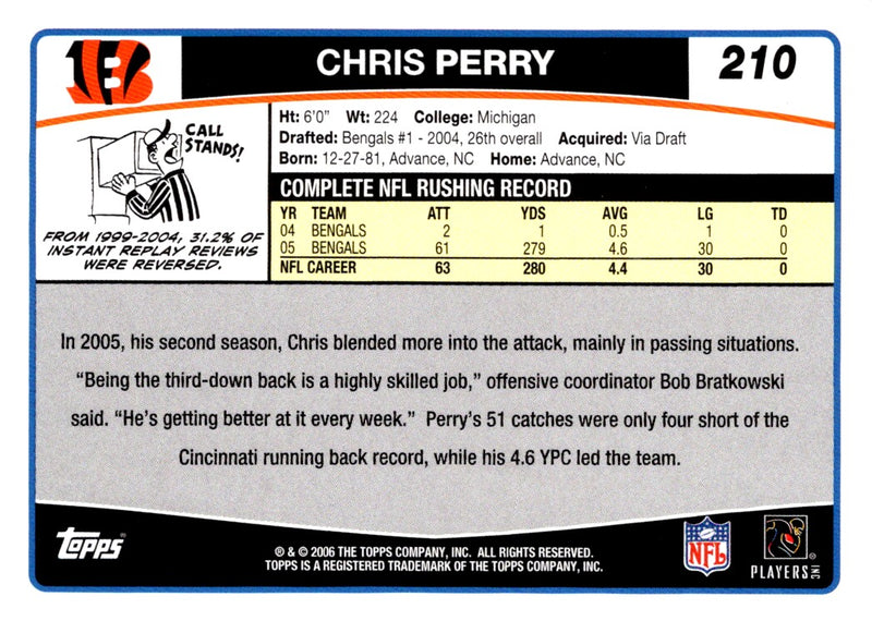 2006 Topps Chris Perry