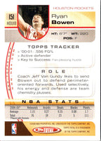 2005 Topps Total Silver Ryan Bowen #151