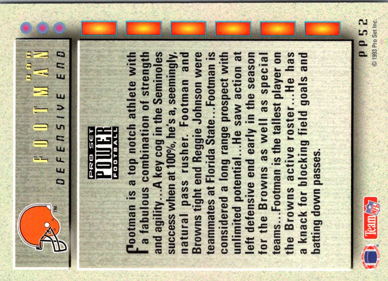 1993 Pro Set Power Update Prospects Dan Footman