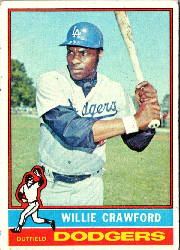 1976 Topps Willie Crawford #76