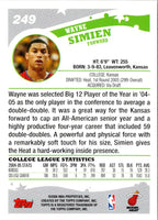 2005 Topps Wayne Simien #249 Rookie