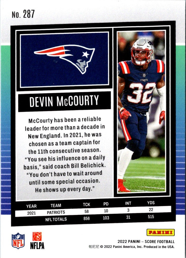 2022 Score Devin McCourty