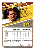 1993 Topps Merril Hoge #615