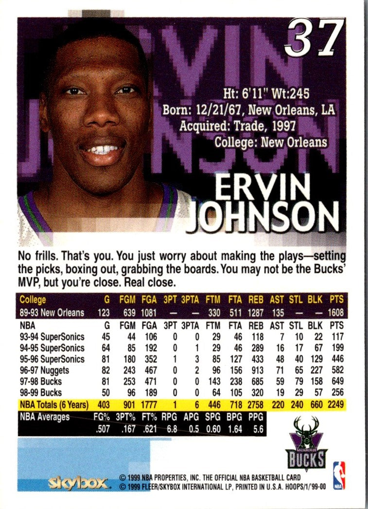 1999 Hoops Ervin Johnson