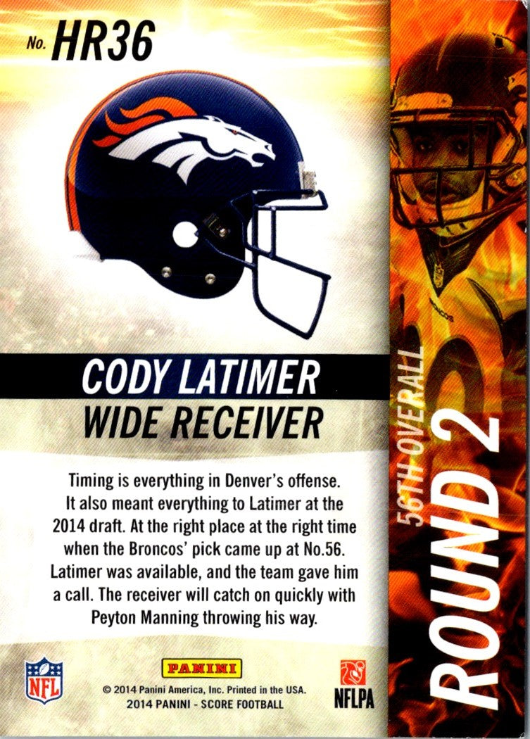 2014 Score Hot Rookies Cody Latimer