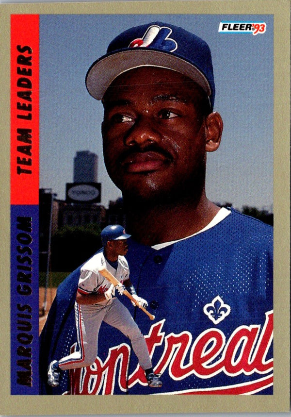 1993 Fleer Team Leaders NL Marquis Grissom #7