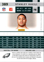 2011 Score Scorecard Stanley Havili #389