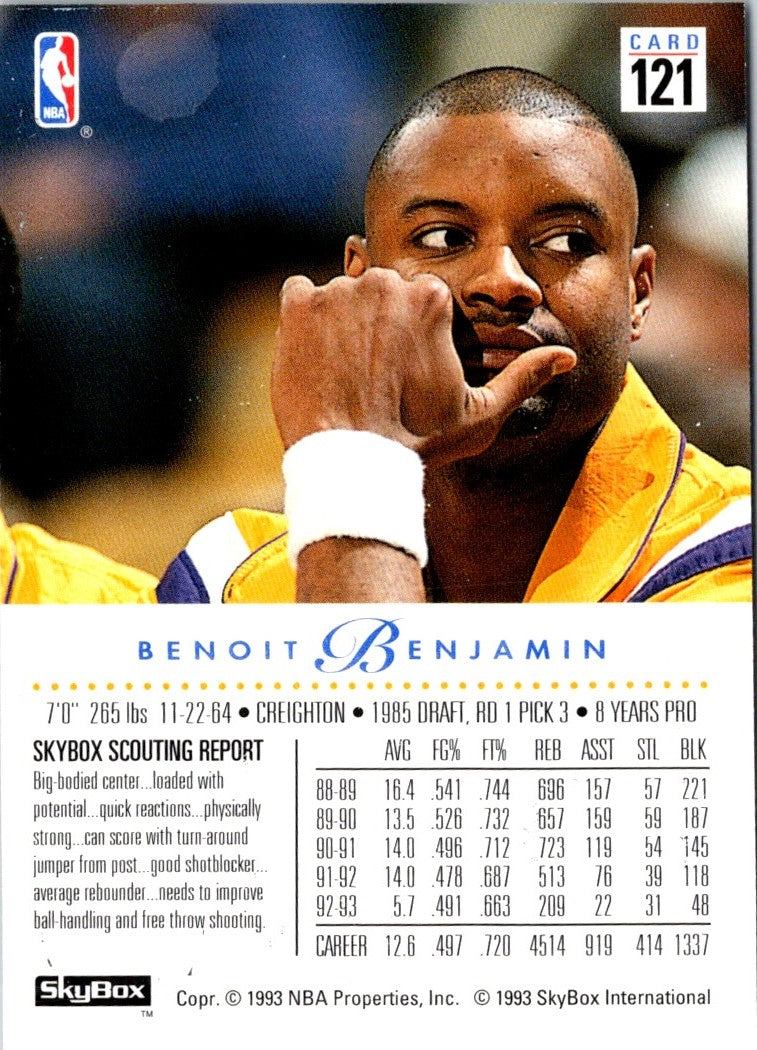 1993 SkyBox Benoit Benjamin