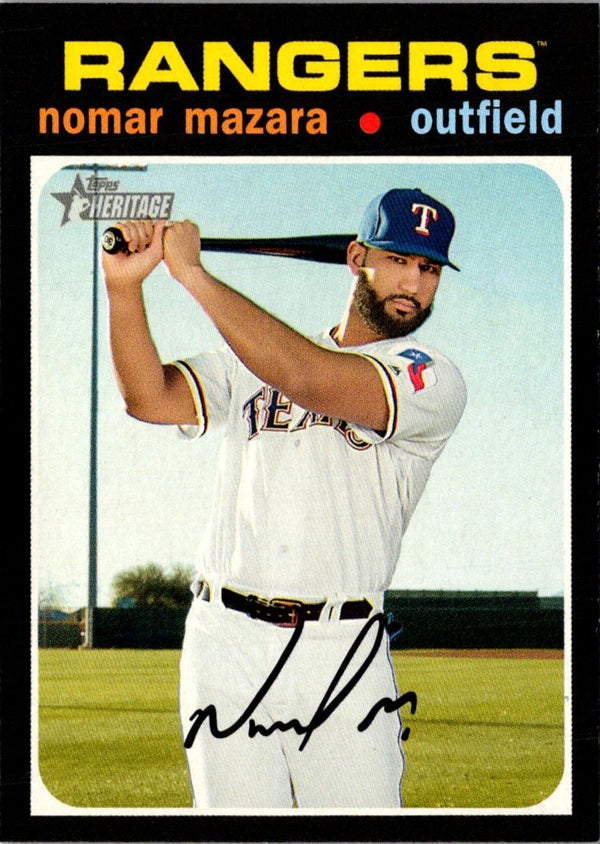 2020 Topps Heritage Nomar Mazara #306