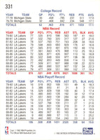 1992 Hoops Magic Numbers #331