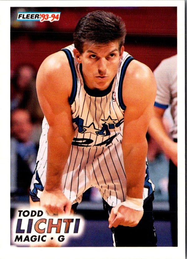 1993 Fleer Todd Lichti #346
