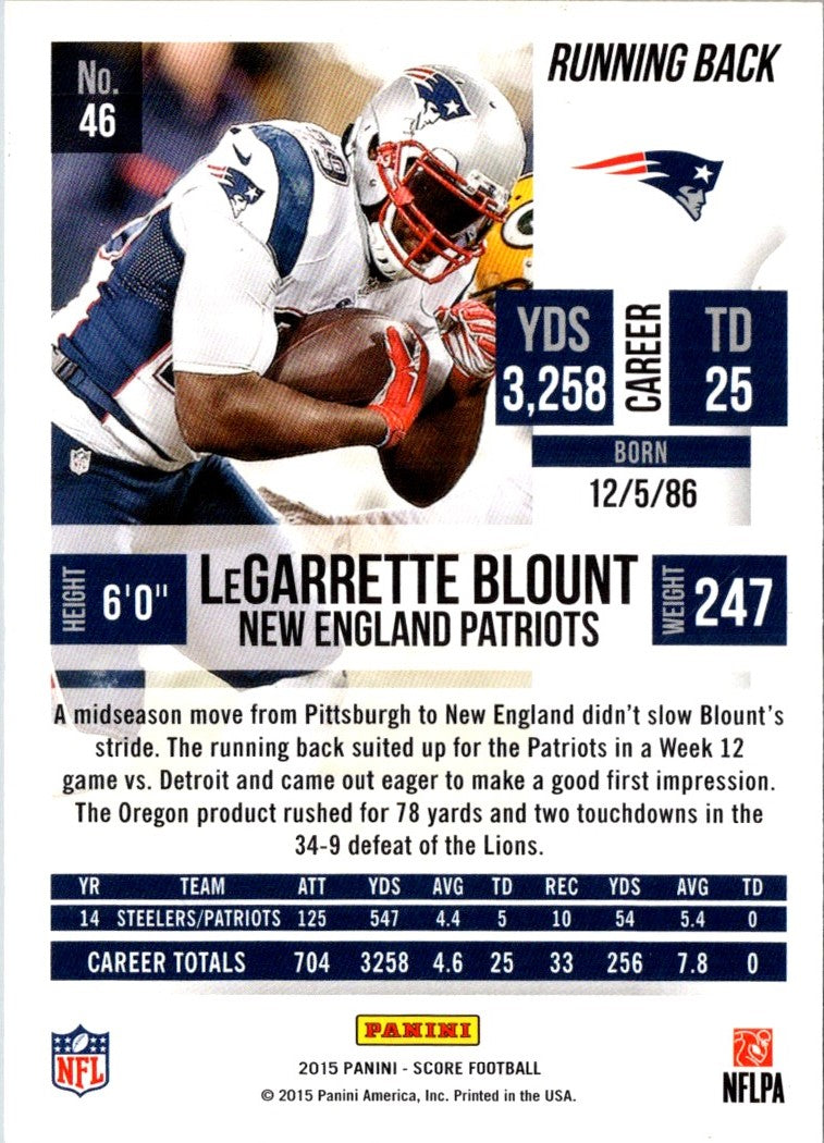 2015 Score LeGarrette Blount